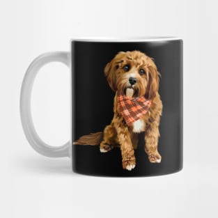 brown dog napkin Mug